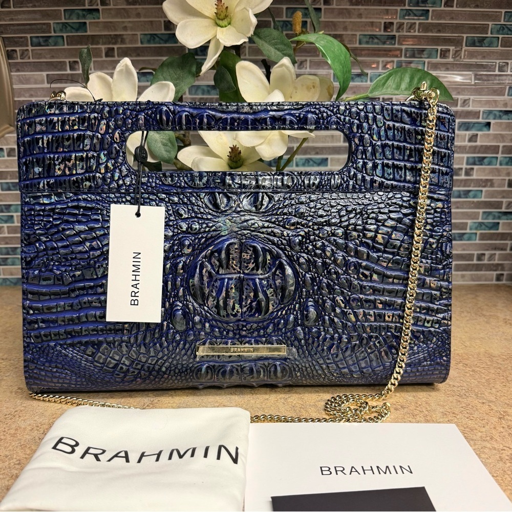 NWT Brahmin Ravina Royal Blue purse - Picture 2 of 8